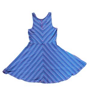 5/$25 Aeropostale Women’s Striped Multi-Colored Skater Dress